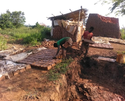 Kaggwa Uganda - Brick Laying Project